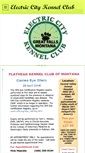 Mobile Screenshot of electriccitykennelclub.com